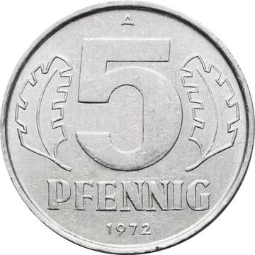 5 пфеннигов 1972 Германия (ГДР)