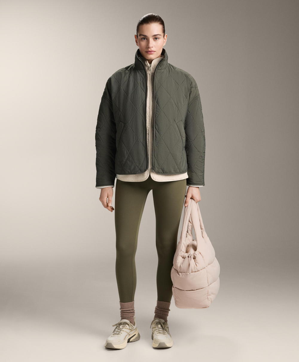 Oysho Утепленная водоотталкивающая куртка FELLEX® с AEROGEL, зеленый