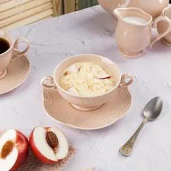 Бульонная пара 315 мл d 11,8 см h6,3 см Aristocrat Peach Tea Noble [1]