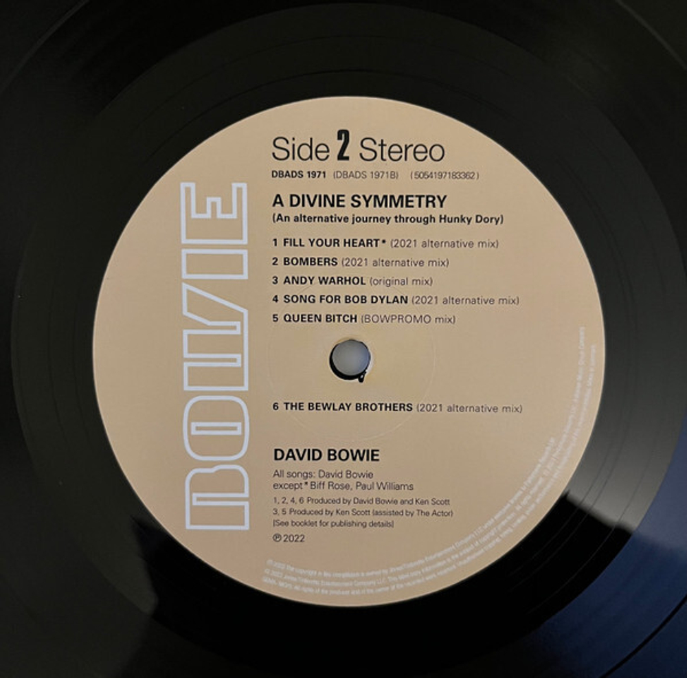 David Bowie / A Divine Symmetry (An Alternative Journey Through Hunky Dory)(LP)