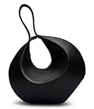 Кожаная сумка хобо Patrizia Pepe - черный(8B0046 L047)