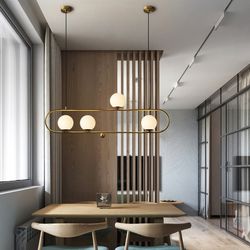 Подвесной реечный светильник HOOP L120 Bronze