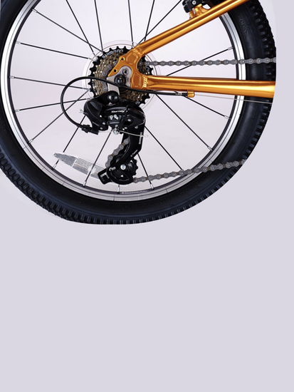 Двухколесный велосипед 20" Micro, золотой