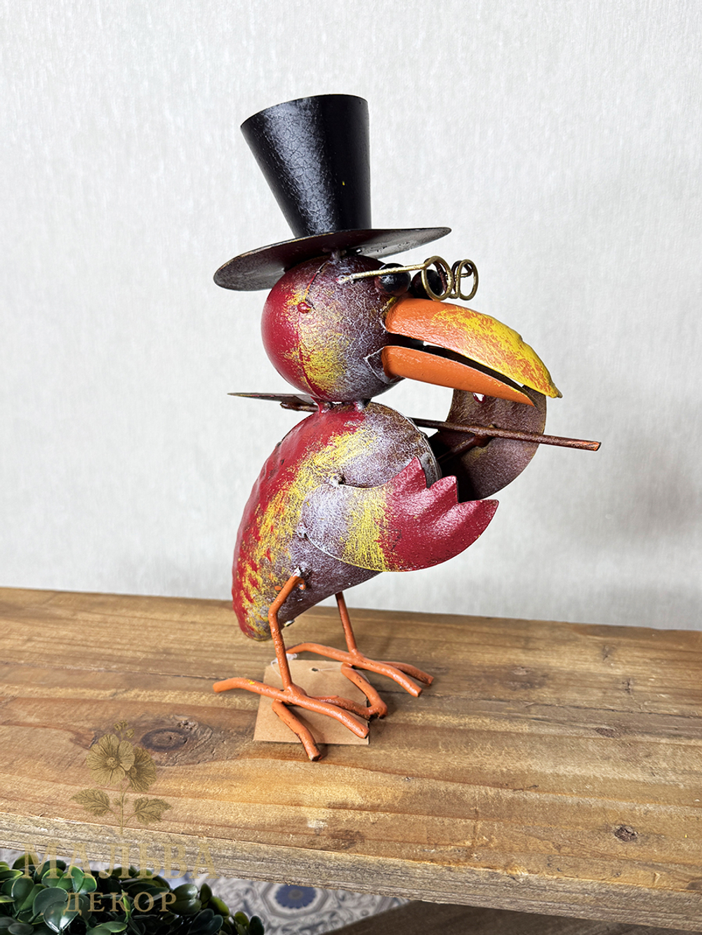 Садовый декор фигурка "Ворон-садовник" 18x12xH23 см / 19x13xH23 см CAMPO Home & Garden