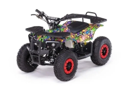 Детский бензиновый квадроцикл MOTAX GRIZLIK MINI ES BW с электростартером и родительским пультом
