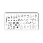 2 Kapous Professional Nails Пластина для стемпинга, New Year  ,