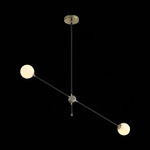 SL429.403.02 Светильник подвесной ST-Luce Черный, Золото/Белый G9 2*5W