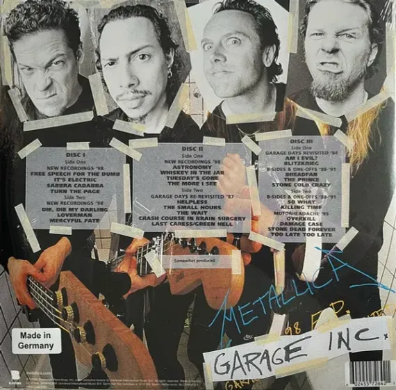 Metallica – Garage Inc. (Coloured Blue) 3LP