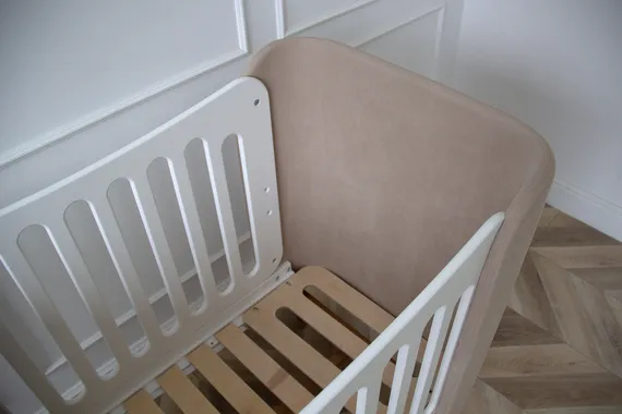 Кроватка KIDI Soft mini cпальное место 60*120 см (бежевый)