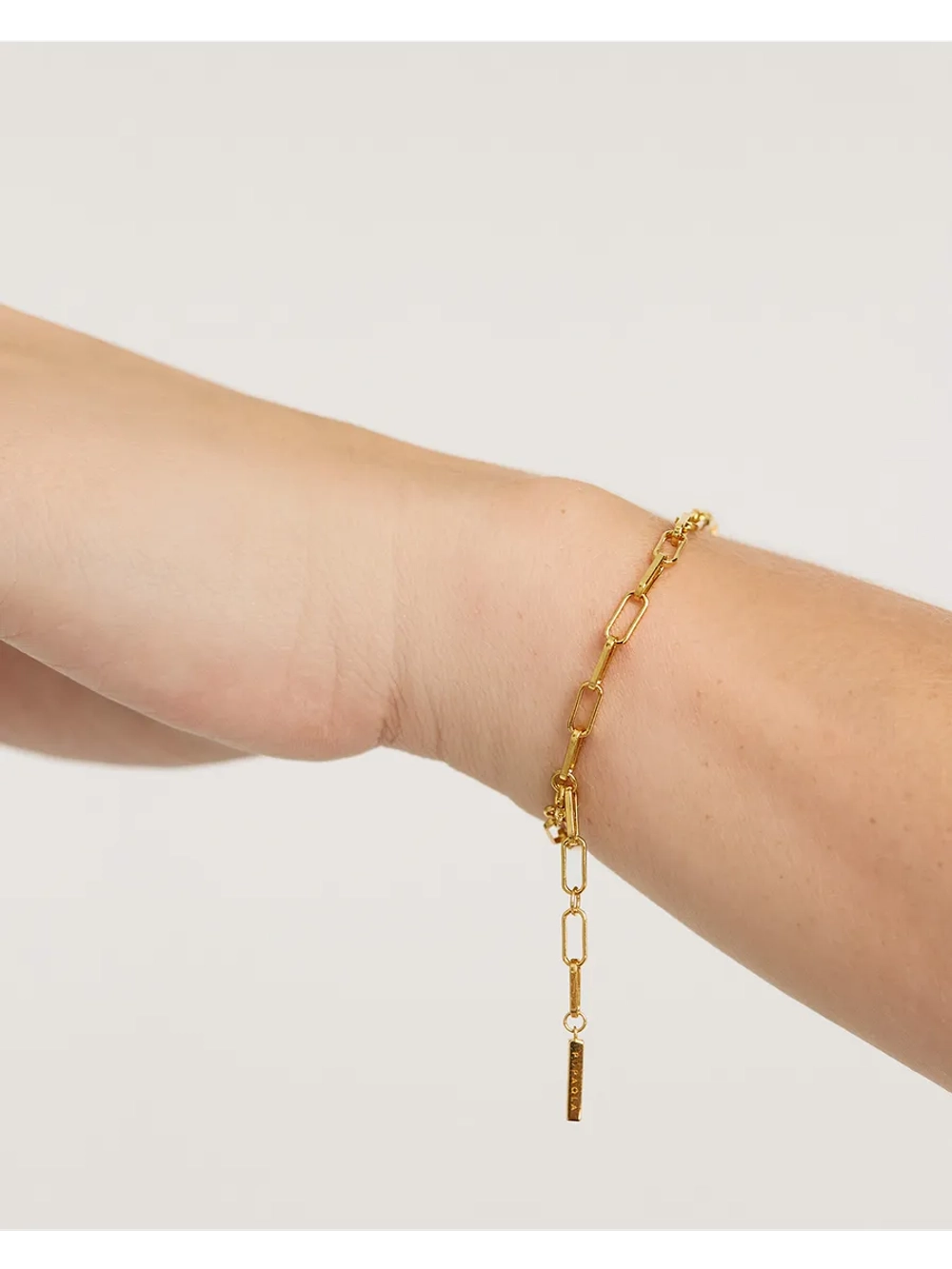 Браслет Statement серебро 925 пробы покрытое золотом