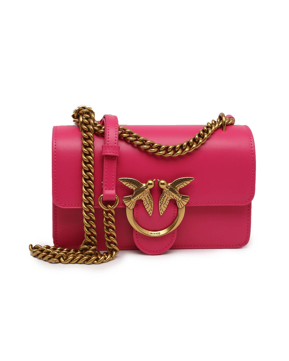 Кожаная сумка через плечо LOVE ONE MINI Pinko - розовый(100074 A0F1)