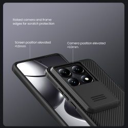 Усиленный чехол с сдвижной шторкой для камеры от Nillkin для Xiaomi 14T Pro, серия CamShield Pro Case