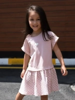 Платье оверсайз в сад с коротким рукавом