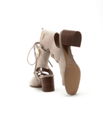 Кожаные босоножки на каблуке agata 13 Liu Jo - бежевый(SA2149 P0021)