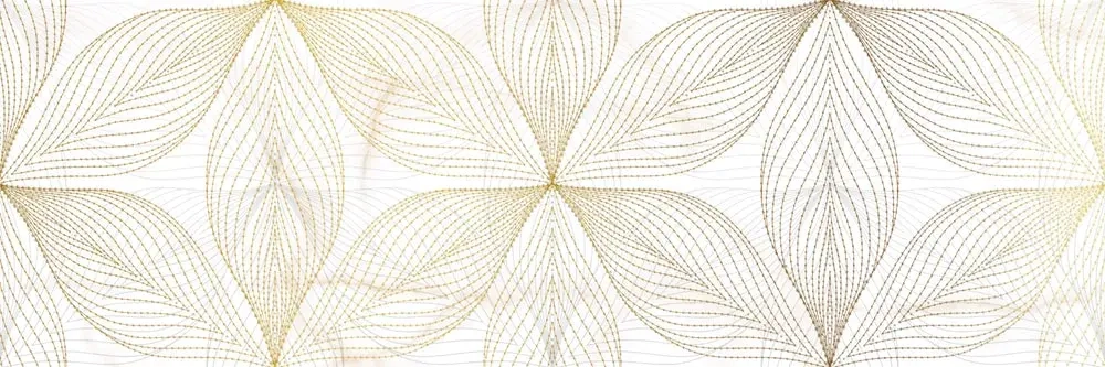 Декоративная плитка Alma Ceramica DWU11DEA014 Dea 200x600 бежевая глянцевая с орнаментом