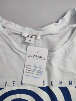 Футболка Ostin с принтом 46 размер