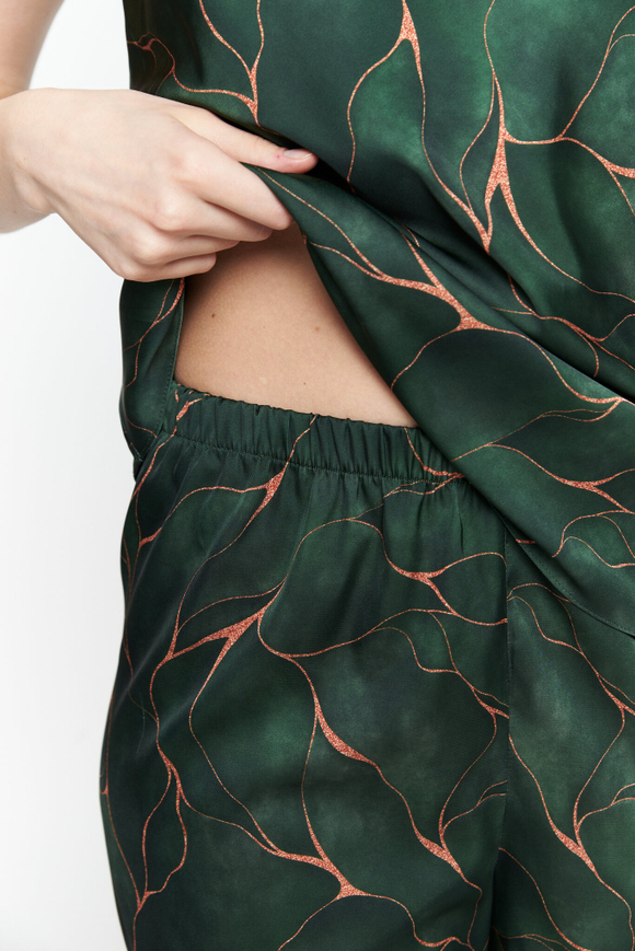 Шелковые шорты тропики