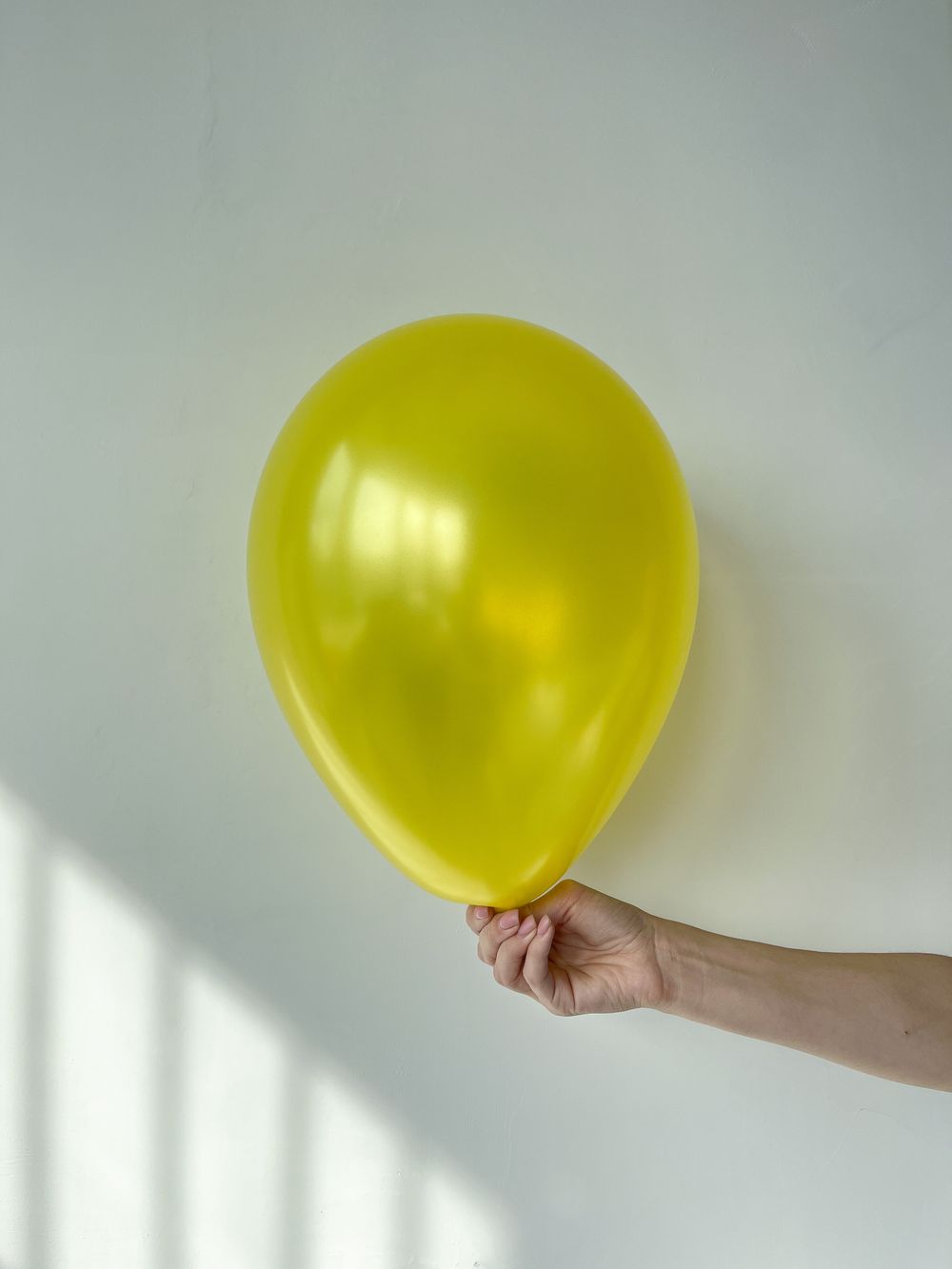 S Шар металлик 12" / 30 см  №4 желтый (БГ-17) 