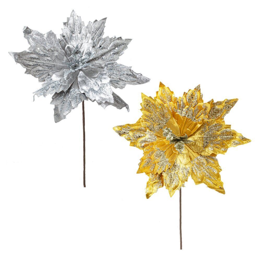 GAEM Цветок искусственный "Пуансеттия", L30 W30 H50 см, 2в.