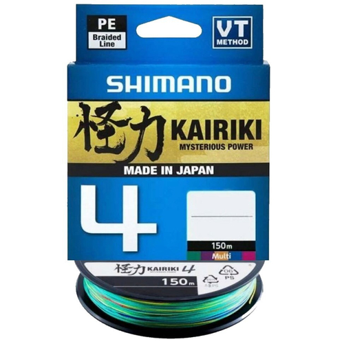 Плетеный шнур Shimano Kairiki 4 150m 0.215mm 16.7kg Multi C