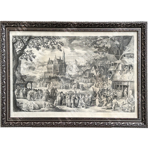 Николас де Брюйн Н. (гравёр), Винкбонс Д. (живописец). Фламандская ярмарка. Фландрия. XIX