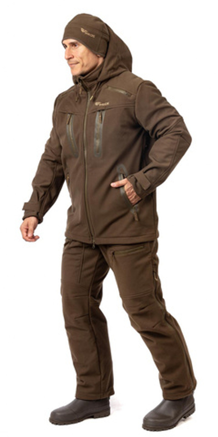 Костюм демисезонный Wolf Hunt-Shell коричневый PRIDE