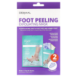Dermal, Отшелушивающая маска-пилинг для ног, 2 пары