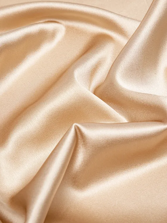 Шелк натуральный с эластаном, Италия, телесный