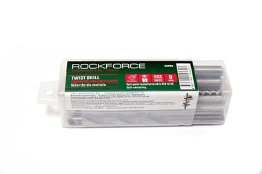 Сверло по металлу 4мм HSS(10шт), в пластиковом футляре RockForce##Rock FORCE RF-DSP40