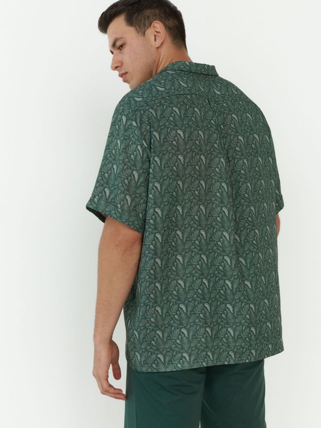 Рубашка Мужская из муслина Джунгли