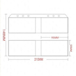 Вкладыш, разделитель для планера в, с вертикальной загрузкой, А5 размеры 15х21 см