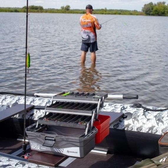 Ящик для снастей NISUS Tackle Box трехполочный оранжевый (N-TB-3-O)