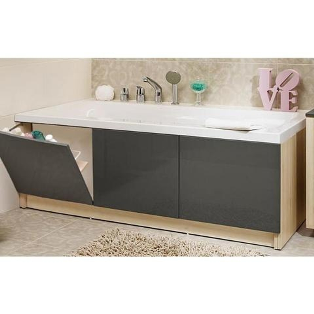 Ванна прямоуг.: SMART 160x80 с ножками, белый, левый Сорт1(P-WP-SMART*160-L)