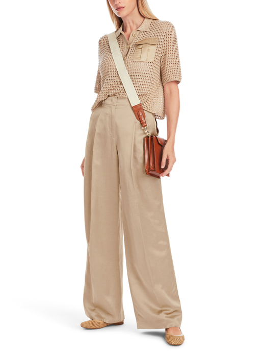 Брюки из вискозы и льна