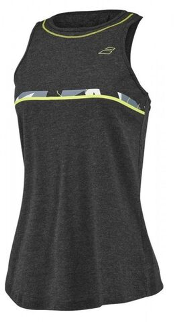 Женский топ теннисный Babolat Aero Cotton Tank Woman - серый
