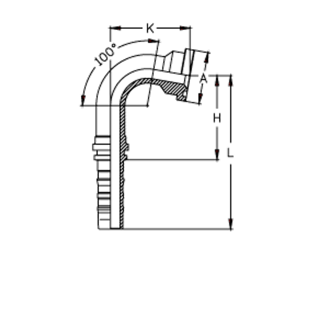 Фитинг DN 25 SFL 1 44.5 (100) CS