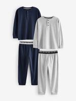 Пижама для мальчика Next B85-542, 2 шт., Серый, Темно-синий