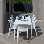 Стол пластиковый обеденный Nardi Cube 120x70, белый