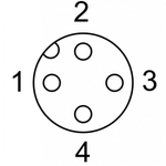 NEBM-M12G4-RS-15-N-LE4 Кабель электродвигателя