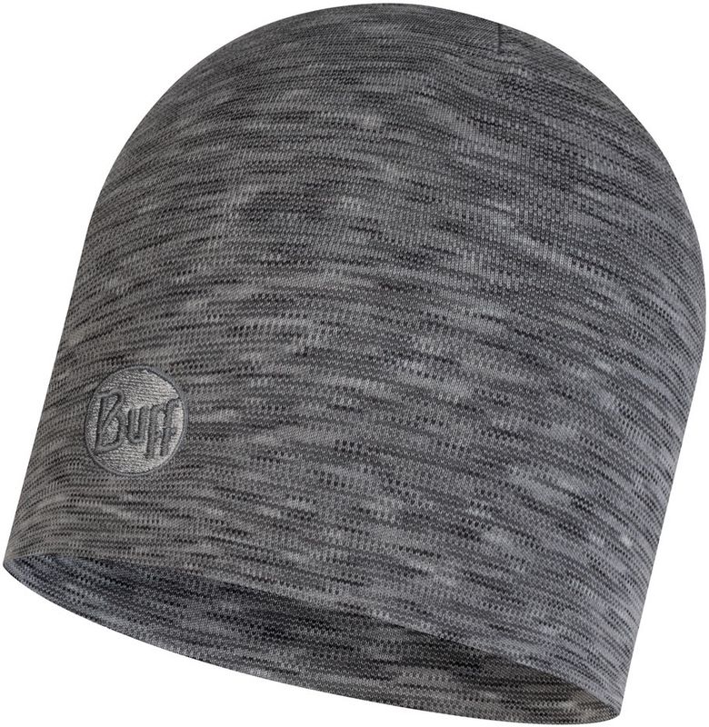 Теплая шерстяная шапка Buff Hat Wool Heavyweight Fog Grey Multi Stripes Фото 1