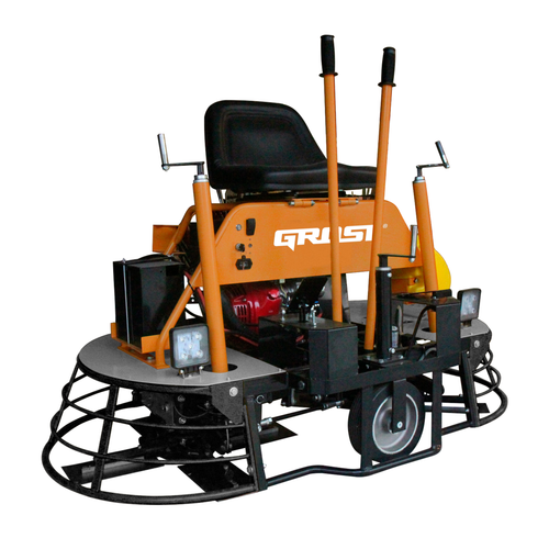 GROST ZMD-750C - затирочная машина двухроторная по бетону - [2х770 мм / Honda GX390]