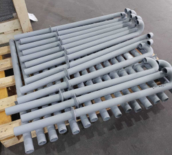ПК Гусак ПГ1 40-1000 с пластиной 200x200x4 с приваркой, грунт-эмаль RAL7040 1 слой