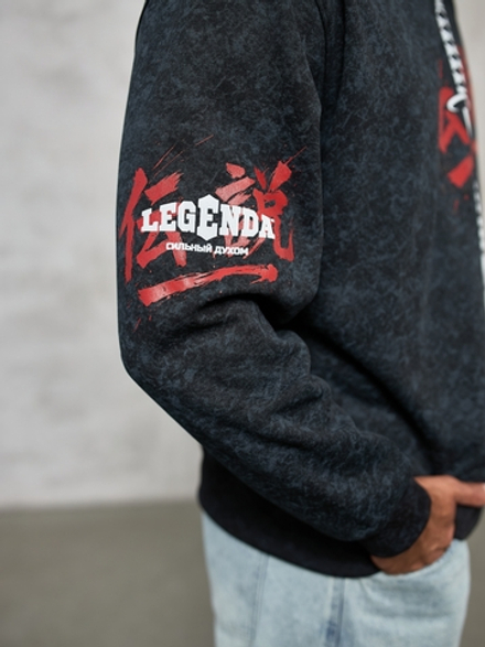 Толстовка демисезонная мужская LEGENDA Меч черная