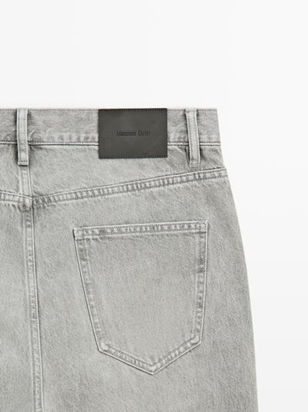 Massimo Dutti Джинсы прямого кроя, серый