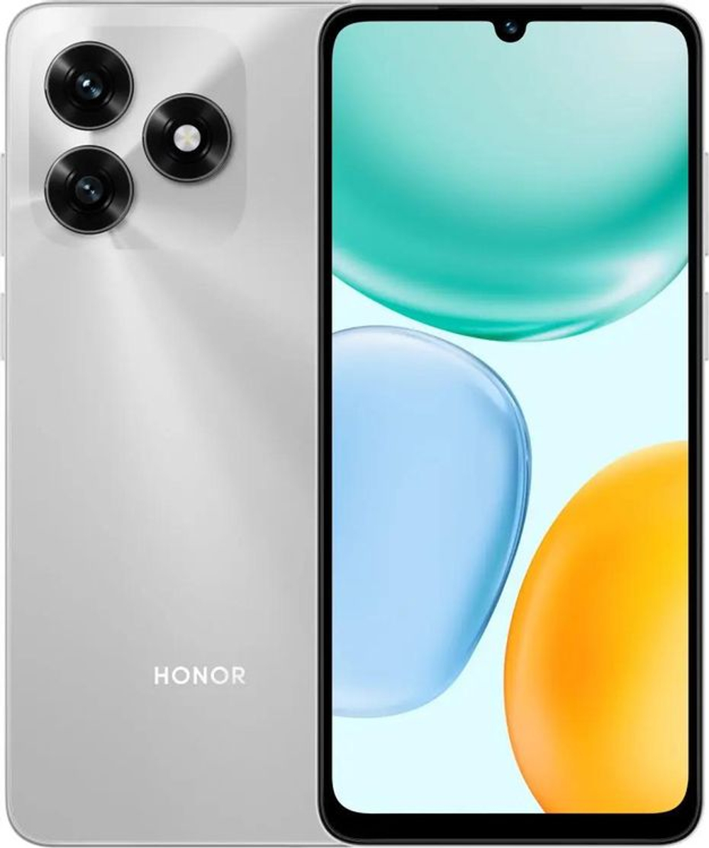 6.74" Смартфон Honor X5c 4/64Gb,  NLA-LX2,  IPS,  90Гц,  5260мAч,  серебристый
