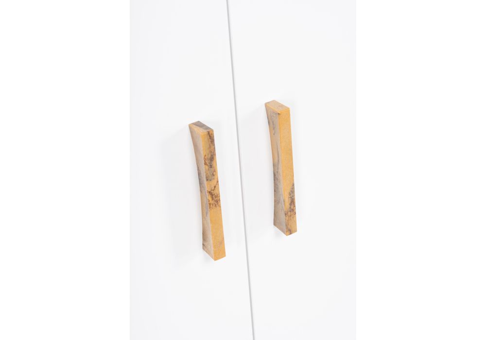 Шкаф Эго Шк-1 на ножках дуб крафт золотой / белый глянец