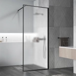 Душевое ограждение Vincea Walk-In VSW-1HP120FLB 120 стекло рифленое/профиль черный матовый