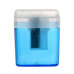 Точилка с контейнером,1отверстие,скрышкой,4*3,8*2,3см,4 цвета микс, D-608B-194