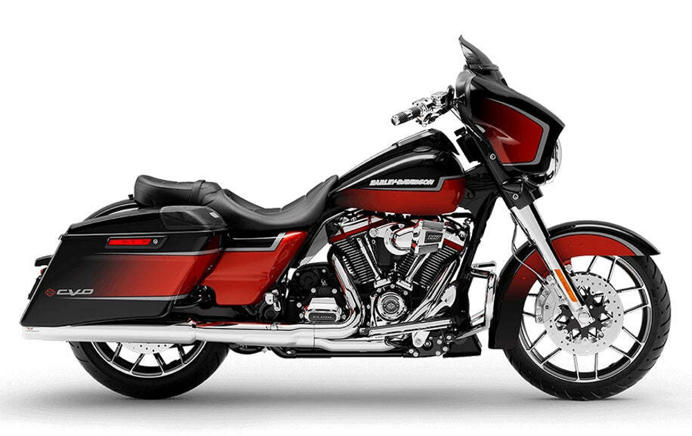 CVO STREET GLIDE 2021 Sunset Orange Fade & Sunset Black