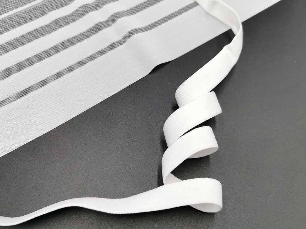 _Отделочная резинка без фестонов, 15мм, белый, (OTR530/15-001), м